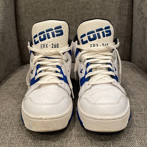 Converse CONS ERX-260 OG HighTops White/Blue 163851C Mens Size 8.5 - Picture 3 of 9